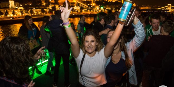 Budapest Fireworks Boat Party Dancefloor with view