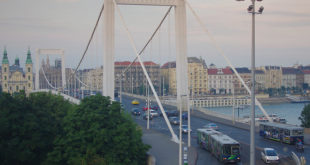 Budapest Public Transport Buses on Elisabeth Bridge - photo by Michal Kwasniak
