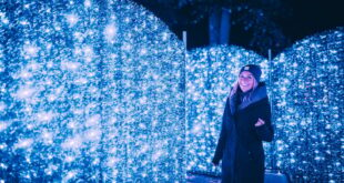 Immersive Light Installation at Lumina Park Budapest